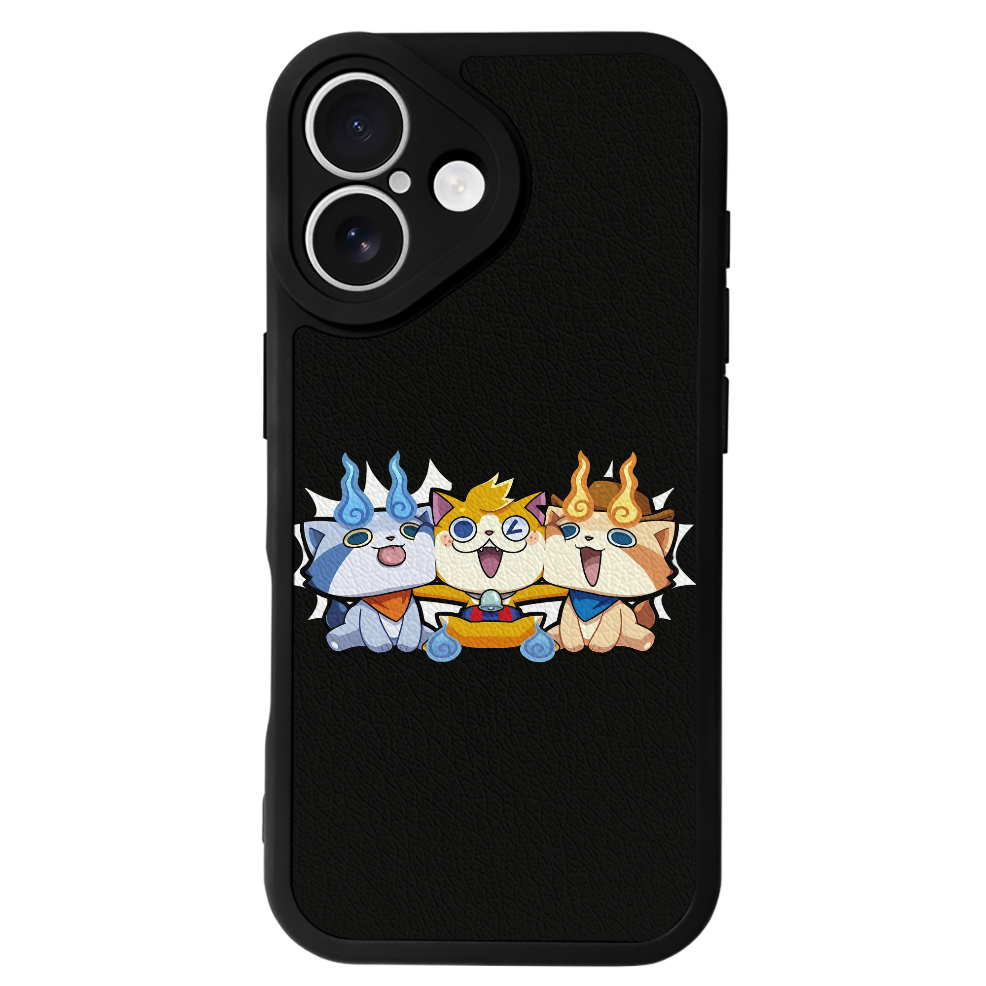 （画像用） 妖怪ウォッチ Yo-kai Watch 【iPhone 16シリーズ対応】シリコンスマホケース（レザー調） 材質：シリコン